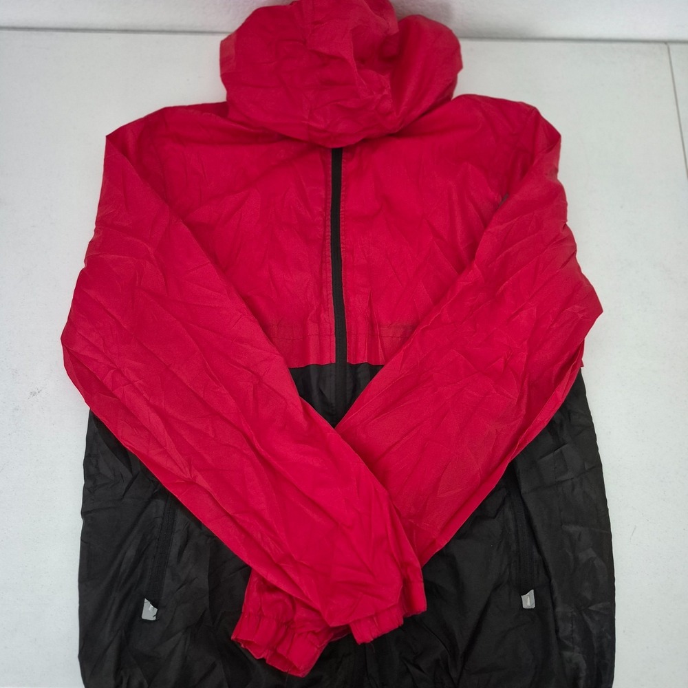 Southpole Hooded  Windbreaker Mens Red/Black Large Full Zip Jacket